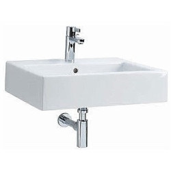 Praustuvas Geberit Kolo Twins 60cm, su skyle maišytuvui