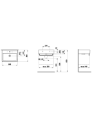 Praustuvas Laufen Living City, 600x460 mm, baldinis