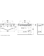 Praustuvas Laufen Palace New 120, 1200x510mm, baldinis