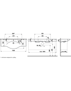 Praustuvas Laufen Palace New 150, 1500x510mm, baldinis