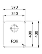 Nerūdijančio plieno plautuvė Franke Aton ANX 110-34