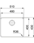 Nerūdijančio plieno plautuvė Franke Aton ANX 110-48