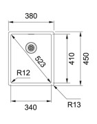 Nerūdijančio plieno plautuvė Franke Box BXX 210/110-34