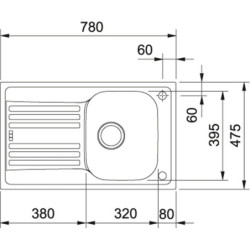 Nerūdijančio plieno plautuvė Franke Euroform EFX 611