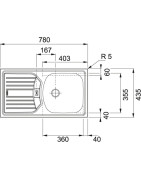 Plautuvė Franke Eurostar ETN 614 Nova, industrinė, universali