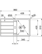 Nerūdijančio plieno plautuvė Franke Hydros HDX 614 R