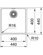 Nerūdijančio plieno plautuvė Franke Maris MRX 210-40