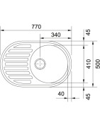Nerūdijančio plieno plautuvė Franke Pamira PMN 611i