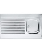 Nerūdijančio plieno plautuvė Franke Design DSN 711, uždedama