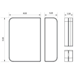 Smart Home sistemos lango/durų belaidis daviklis Salus OS600