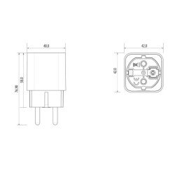 Smart Home sistemos belaidė rozetė Salus SPE600