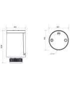 Belaidė termostatinė mini galva radiatoriams Salus TRV10RFM