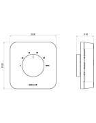 Patalpos termostatas Salus HTR230, virštinkinio montavimo