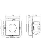 Patalpos termostatas Salus BTR230, potinkinio montavimo