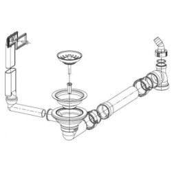 Franke užkemšamas ventilis 3.1/2"