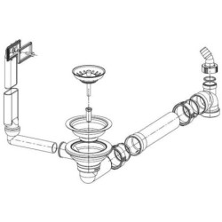 Franke užkemšamas ventilis 3.1/2"