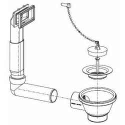 Franke užkemšamas ventilis 1.1/2"