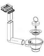Franke užkemšamas ventilis 1.1/2"