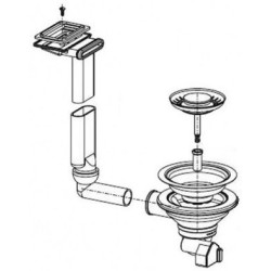 Franke užkemšamas ventilis 3.1/2"