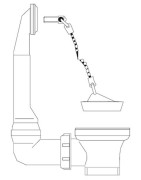 Franke užkemšamas ventilis 1.1/2"