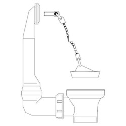 Franke užkemšamas ventilis 1.1/2"