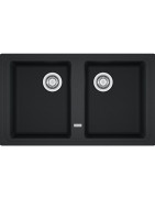 Granitinė plautuvė Franke Basis BFG 620, su ventiliu, juoda