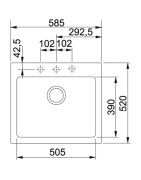 Granitinė plautuvė Franke Maris MRG 610-58, su ventiliu
