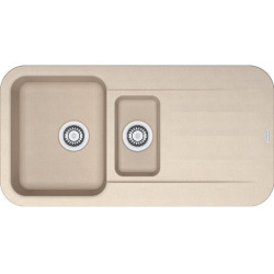 Granitinė plautuvė Franke Pebel PBG 651-97, su ventiliu ir indu