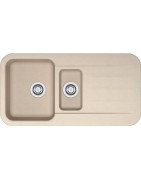 Granitinė plautuvė Franke Pebel PBG 651-97, su ventiliu ir indu