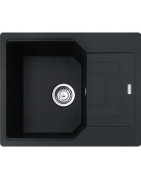 Granitinė plautuvė Franke Urban UBG 611-62, juodos spalvos
