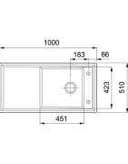 Keramikinė plautuvė Franke Ambion ABK 611-100, balta