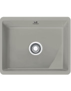 Keramikinė plautuvė Franke Kubus KBK 110-50, perlo pilka