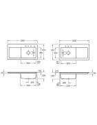 Keramikinė plautuvė Villeroy&Boch Subway 60 XL