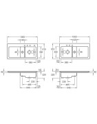 Keramikinė plautuvė Villeroy&Boch Subway 60, kairė