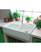 Keramikinė plautuvė Villeroy&Boch Double Bowl, balta, su skyle