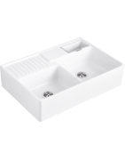 Keramikinė plautuvė Villeroy&Boch Double Bowl, sniego balta