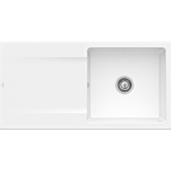 Keramikinė plautuvė Villeroy&Boch Siluet 60, balta, 2 skylės