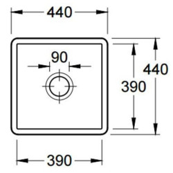 Keramikinė plautuvė Villeroy&Boch Subway 50 SU