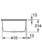Keramikinė plautuvė Villeroy&Boch Subway 50 SU