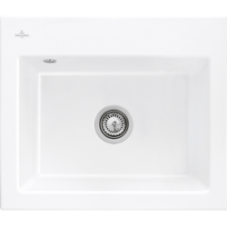 Keramikinė plautuvė Villeroy&Boch Subway 60S, balta, 3 skylių