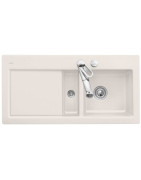 Keramikinė plautuvė Villeroy&Boch Subway 60 Flat, kreminė