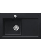 Keramikinė plautuvė Villeroy&Boch Subway 45, juoda, kairė