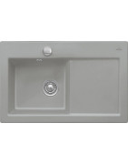 Keramikinė plautuvė Villeroy&Boch Subway 45, pilka, 2 skylės