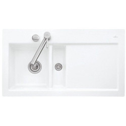 Keramikinė plautuvė Villeroy&Boch Subway 50, balta, 2 skylės