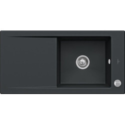 Keramikinė plautuvė Villeroy&Boch Timeline 60, juoda, 2 skylės