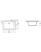 Keramikinė plautuvė skalbimui Villeroy&Boch O.Novo, balta