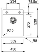 Tectonite plautuvė Franke Sirius SID 610-40, juoda