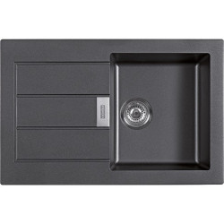 Tectonite plautuvė Franke Sirius SID 611-78/50, juodos spalvos