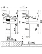 Dozatorius Franke Novita, integruojamas, 250ml