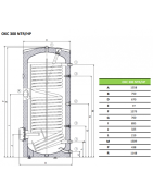 Netiesioginio šildymo vandens šildytuvas Dražice OKC 300 NTR/HP